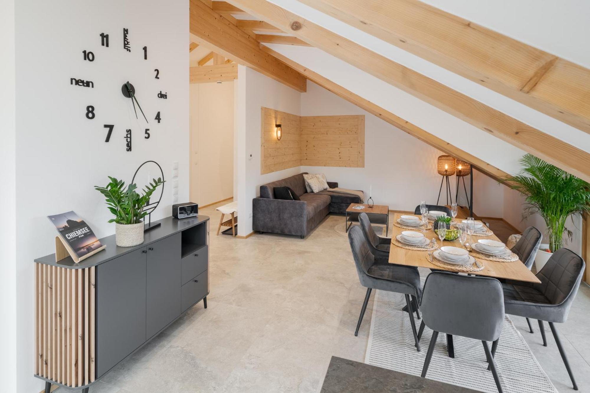 Fenjoy: Ferienapartment Mit Bergblick / Balkon / Bbq Bernau am Chiemsee Exterior photo