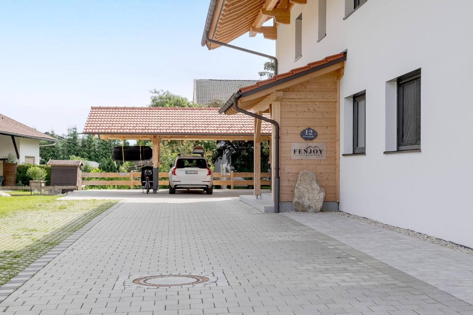 Fenjoy: Ferienapartment Mit Bergblick / Balkon / Bbq Bernau am Chiemsee Exterior photo